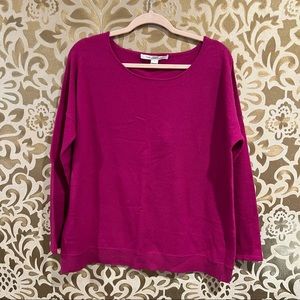 Diane von Furstenberg Cashmere Blend Fuchsia Sweater